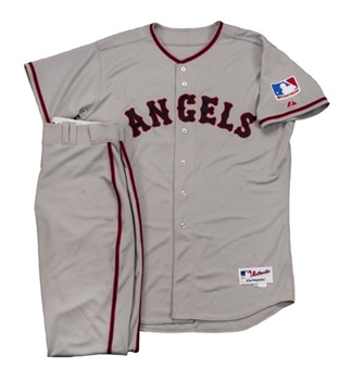 2013 Jered Weaver Los Angeles Angels Game Worn "Turn Back the Clock" Road Uniform (MLB Authenticated